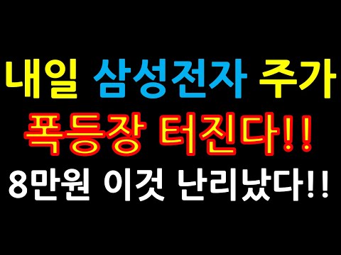 내일 삼성전자 주가 폭등장 터진다 8만원 이것 난리났다 증시전망 한국주식 미국주식 삼성전자 주가 전망 삼성전자우 삼성전자 우선주 삼성전자 배당금 미국ETF 카카오 