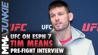 UFC on ESPN 7's Tim Means wans a stament knockout of Thiago Alves at UFC DC UFC on ESPN 7's Tim Means wans a stament knockout of Thiago Alves at UFC DC
