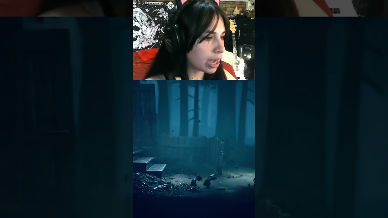 He has a shotgun!!! | #cyrusbug on #Twitch playing #littlenightmares2 #funny #gamergirl #streamer