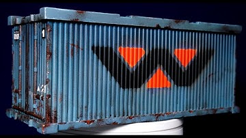 Painting Reaper Bones Shipping Container Terrain