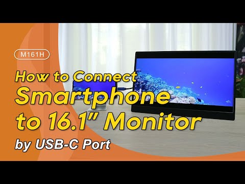 How to Mirror Android Smartphone to 16.1" External Monitor by a USB Type-C Cable!|GeChic