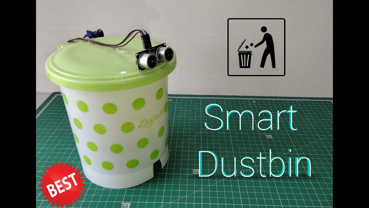 how to make smart dustbin || how to make smart dustbin using arduino ...