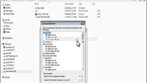 Show the Run command in start menu