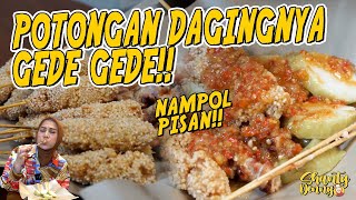 POTONGAN DAGINGNYA GEDE GEDE!! NAMPOL PISAN!! SATE TAICHAN BANG YOYO