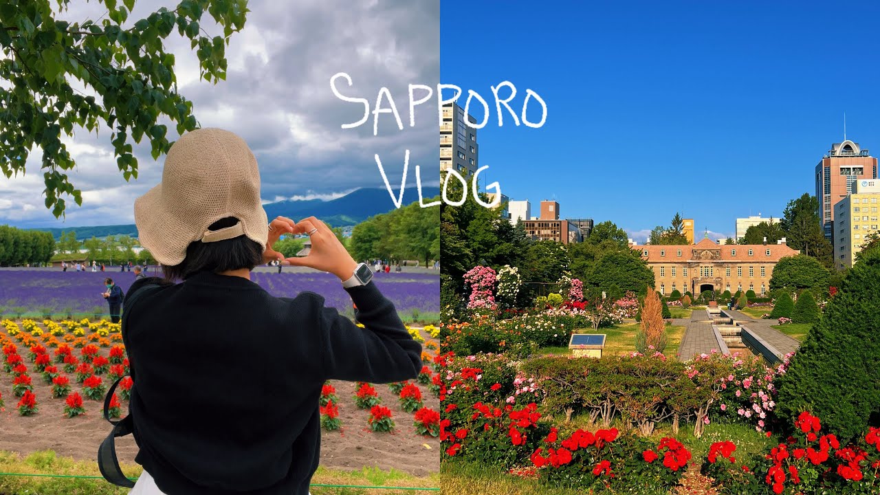 [vlog]나혼자 6월 삿포로여행🪻| 비에이•후라노 | 삿포로맛집 | 샤코탄•오타루 | 오도리공원 | 홋카이도여행