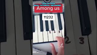 Among Us Piano Tutorial Real