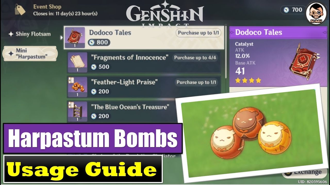 Easy Guide How To Create And Use Harpastum Bombs In Act Iv Harpastum Bombs Load Genshin Impact Youtube