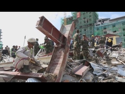 Asciende a 17 el número de muertos por el derrumbe de un edificio en Camboya