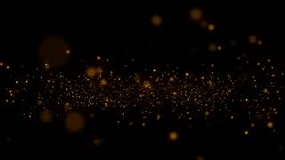 Golden Particles Overlay Decoration Glowing Love