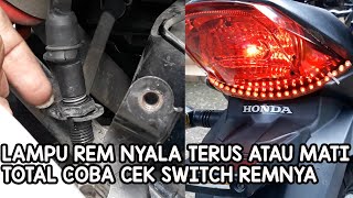 Cara Mengatur/Menyetel Switch Rem Belakang Sepeda Motor