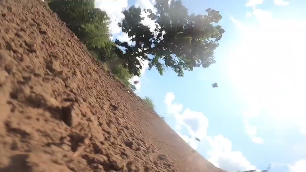 Crash at polka dots Mx during practice