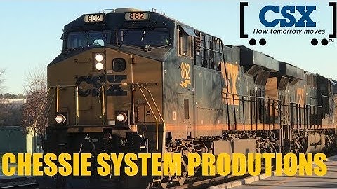 [CSXT]862 ES44AH 977 [ES44AH]410 CW44AC & 253 CW44AC Lead Q471-28 SB Through Fay NC W/A 2nd Gen K5HL