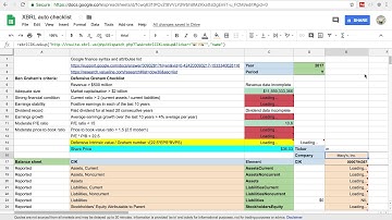 XBRL Investment Analysis Tool Demo