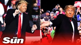 Trump breaks into dad dance to YMCA at end of Pennsylvania rally