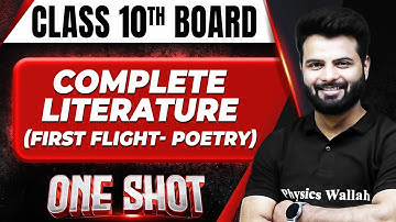 FIRST FLIGHT (POETRY) in 1 Shot: FULL CHAPTERS COVERAGE (Theory+PYQs) || Class 10th Boards