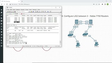 Lab 6 - Configure LAG between 2   Nokia 7750 Routers