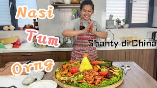 MAMA MERTUA CHINA ULTA,SAYA MEMASAK NASI TUMPENG BUAT SUPRISE HARI KE LAHIRANNYA