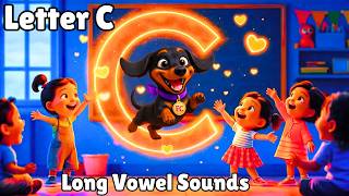 Letter C with Long Vowel Sounds Song | Learn Phonics for Kids | Preschool ABC Learning Video
