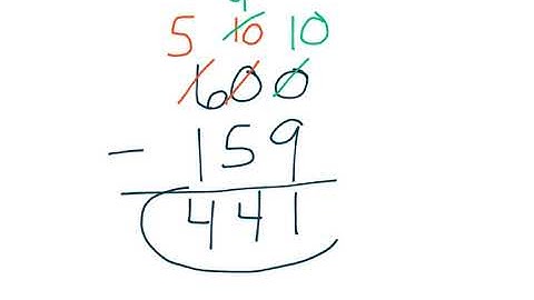 Standard Algorithm  Subtracting Across Zeros (4.NBT.4)