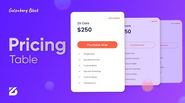 How To Use Pricing Table Block  | Best Gutenberg Blocks