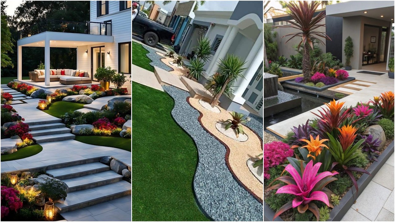 Small home garden design pictures Simple home garden design Village Home garden design