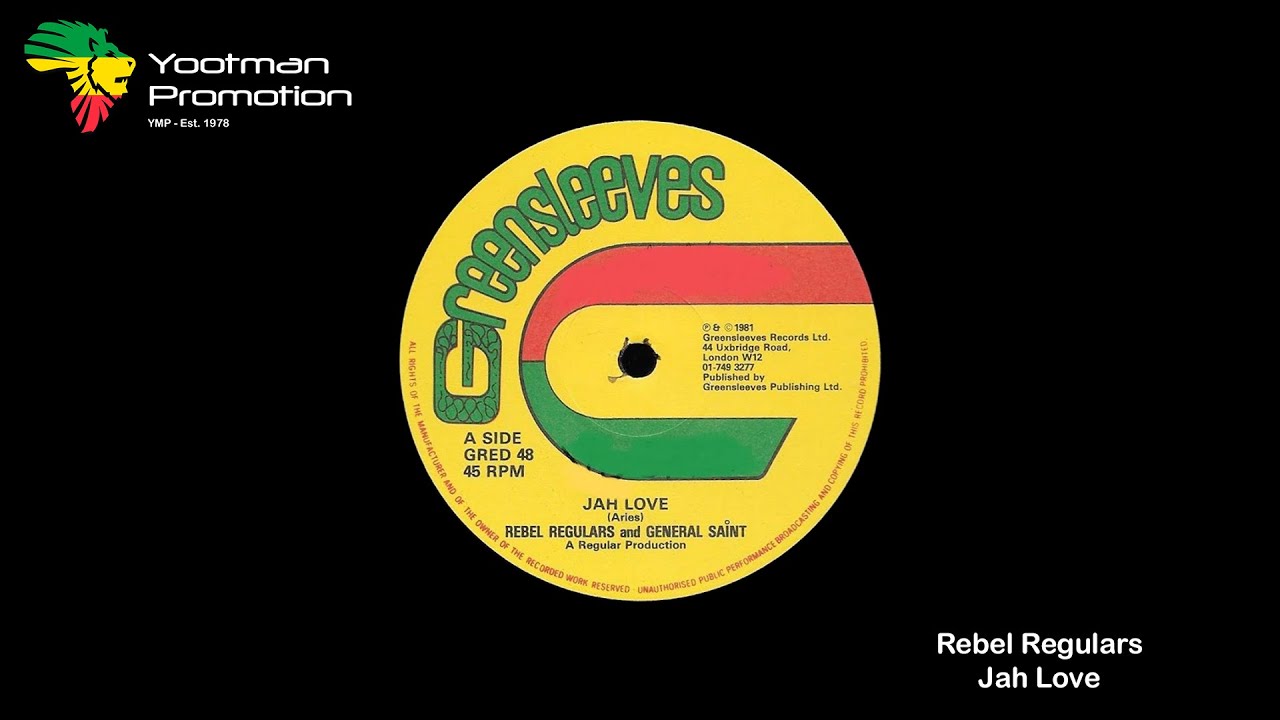 英12” Rebel Regulars, General Saint Jah Love / Irregular Dubs Parts 1 And 2 GRED48 GREENSLEEVES RECORDS /00250 Rebel Regulars And General Saint – Jah Love – Vinyl (12