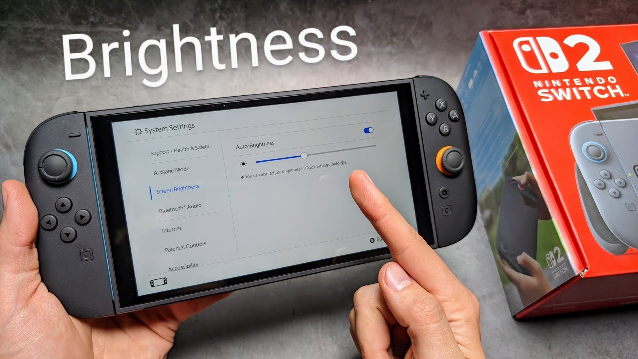 Change Screen Brightness on Nintendo Switch 2