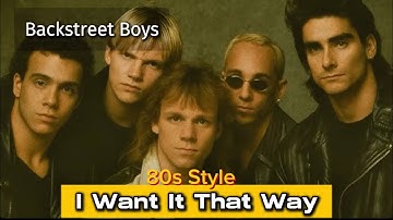 I Want It That Way by Backstreet Boys 80s Rock style Ai Cover
