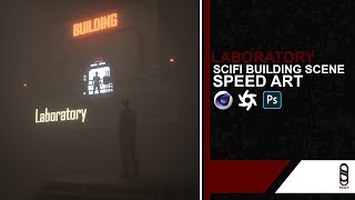 LABORATORY SCI-FI BUILDINGS SCENE - Speed Art | Cinema 4D/Octane