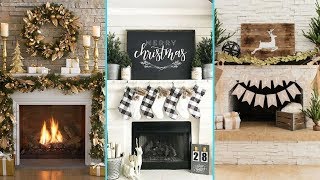 Let beautiful mantel decor turn your fireplace into an eye-catching focal point for the holidays, using Shabby Chic style decor ideas .