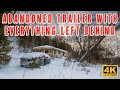 Abandoned Trailer with Everything Left Behind on The Trans Canada Highway