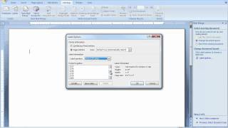 How to create labels using the mail merge feature in word 2007 or 2010