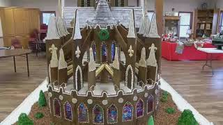 Church makes 7-foot replica of Notre Dame out of gingerbread