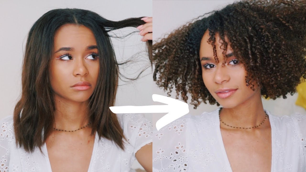 Best way to get your curls back after straightening ! - YouTube