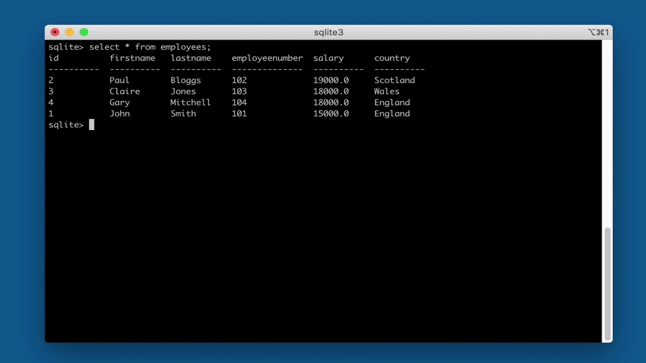 SELECT specific columns from table - SQLITE - YouTube Select Specific Columns From Table - Sqlite - Youtube