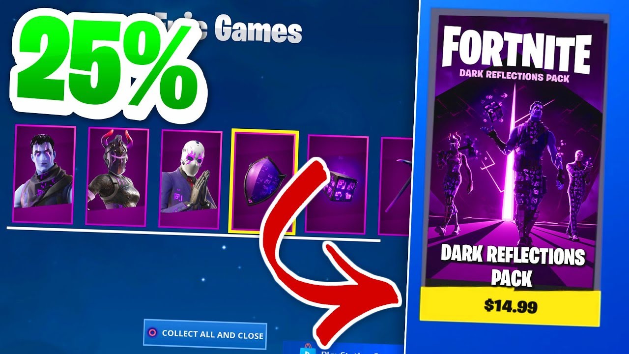 How to get the NEW DARK REFLECTIONS PACK For 25% OFF in Fortnite!