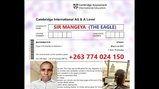 Cambridge AS and A level Probability and Statistics 1, PAPER 5, full paper