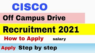 Cisco Off-Campus Recruitment Drive 2021 | 2022 | Cisco Hiring Software Engineer Intern 2021 screenshot 5