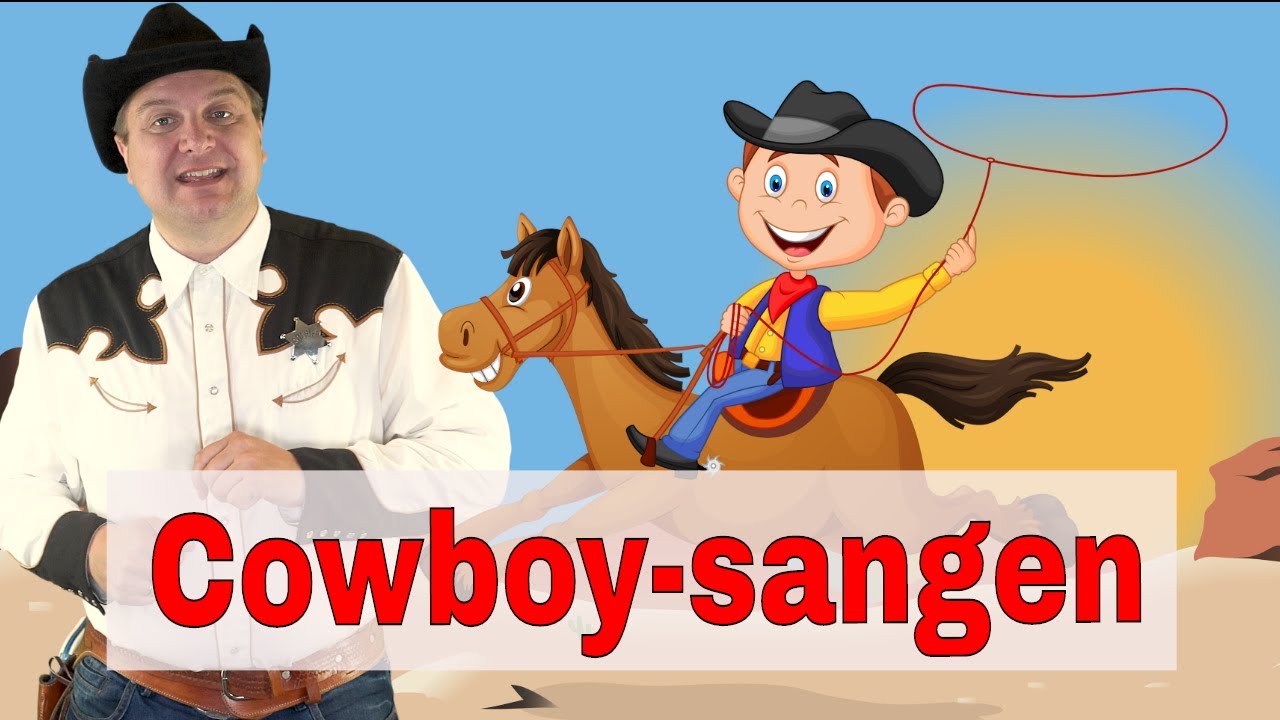 Jeg er en glad lille cowboy - Cowboysangen | Børnesang med fagter | Syng med Sherif Haps