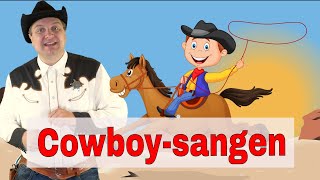 Video-Miniaturansicht von „Jeg er en glad lille cowboy - Cowboysangen | Børnesang med fagter | Syng med Sherif Haps“