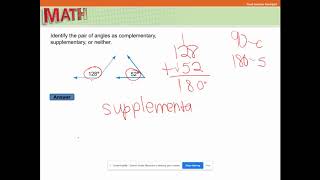 7th Chapter 7 Lesson 2 Comp and Supp Angles