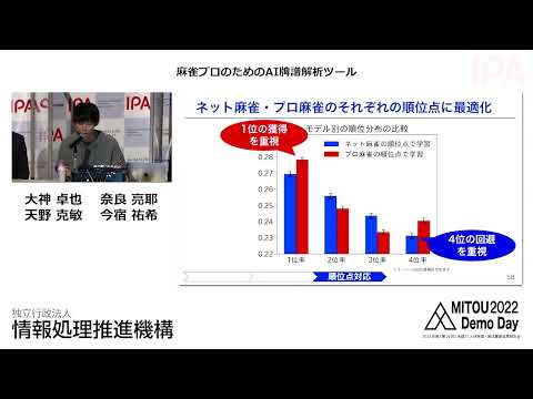 【2022年度未踏/No.1】麻雀プロのためのAI牌譜解析ツール hqdefault