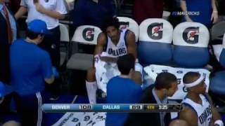 Sean Williams Pukes On Mavericks Bench