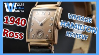 Vintage Watch Review - 1940 Hamilton Ross in Rose Gold