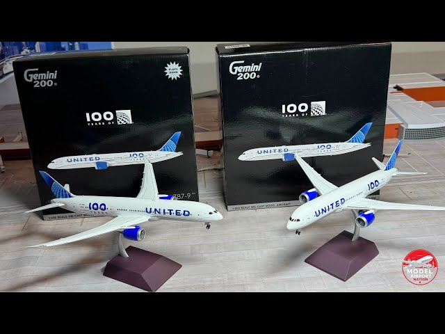 Unboxing Gemini Jets 1:200 United Airlines 100 Years 787-9's