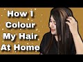 How I Colour My Hair At Home ₹160 | Rose Gold Hair Colour #shorts #ytshorts