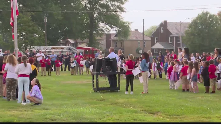 Local school honors victims of 9/11 with ceremony and thank you cards for first responders