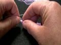 Transferring beads from hank to Perle 8 Cotton