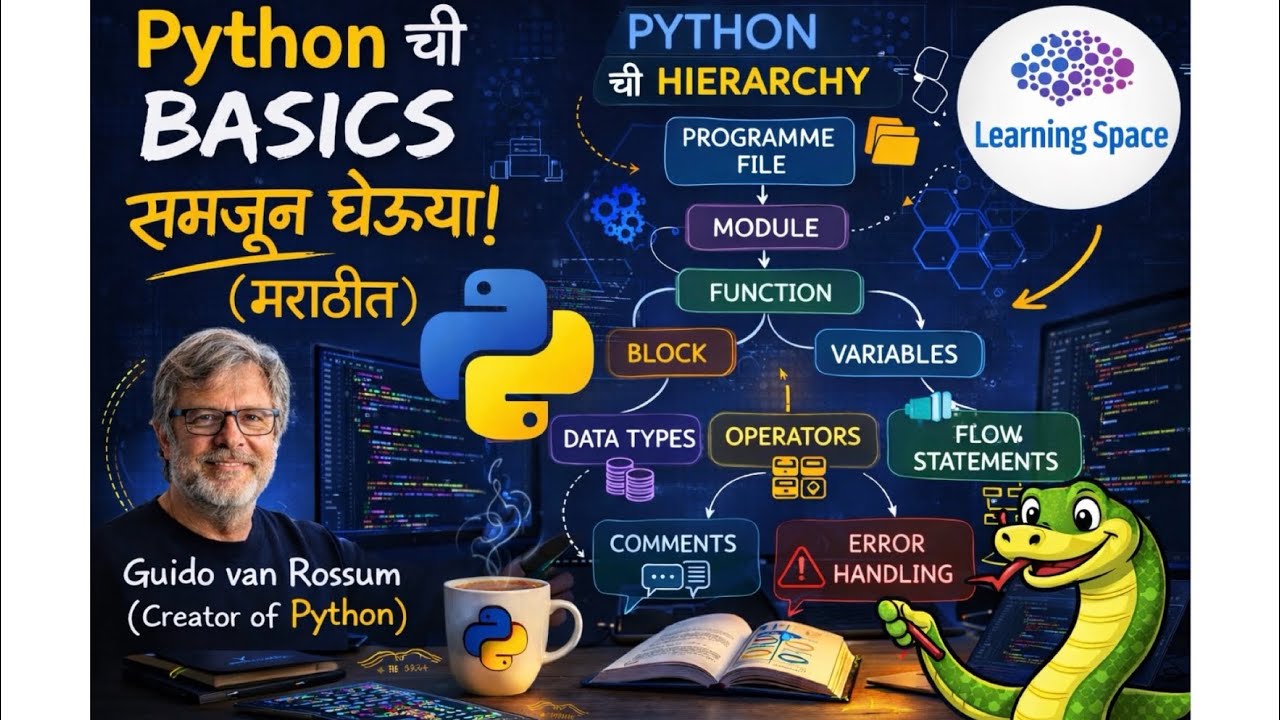 Python Basics in Marathi | Programme, Module, Function ते Data Types ...