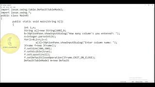 Java | Swing class 'JTable add column() user input #2 | CodeLearning